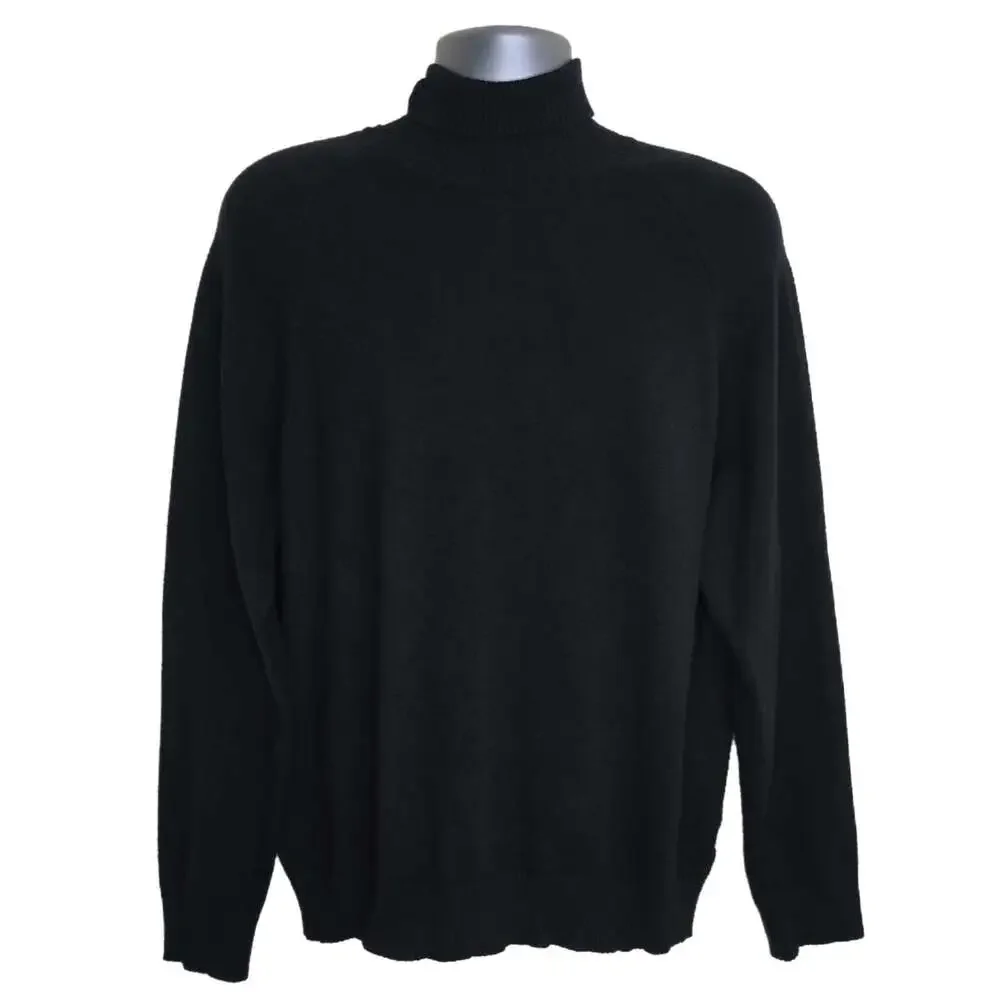 Forever 21 Men's Black Long Sleeve Turtleneck Sweater Size XL